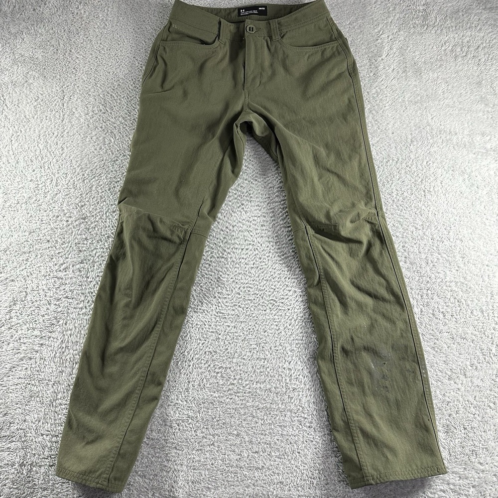 Under Armour Tactical Guardian Pants Mens 30x32 Green‎ Loose Fit UV Water Resist